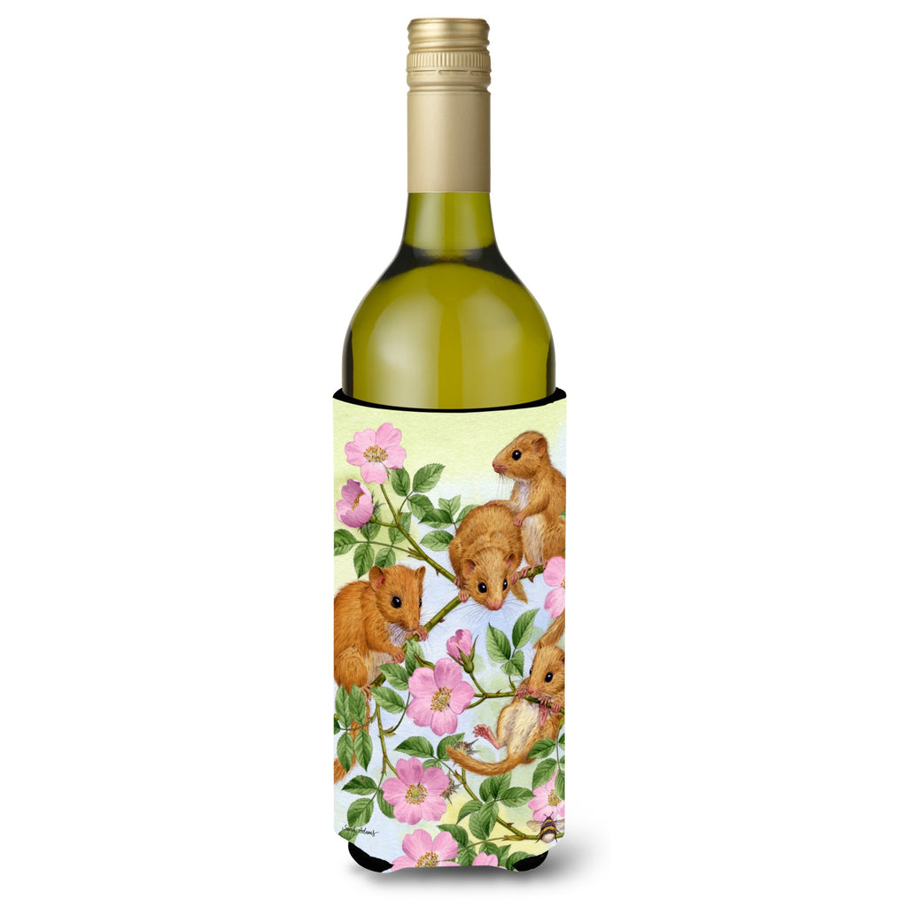 Caroline's Treasures Asa2139Literk Dormice Dormouse Wine Bottle Koozie Hugger - Thumbnail 2