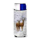 Caroline'S Treasures Two Deer Michelob Ultra Beverage Insulator For Slim Cans, Multicolor