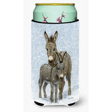Caroline'S Treasures Donkeys Tall Boy Koozie Hugger, Multicolor