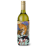 Caroline'S Treasures Cats Wine Bottle Koozie Hugger, 750 Ml, Multicolor