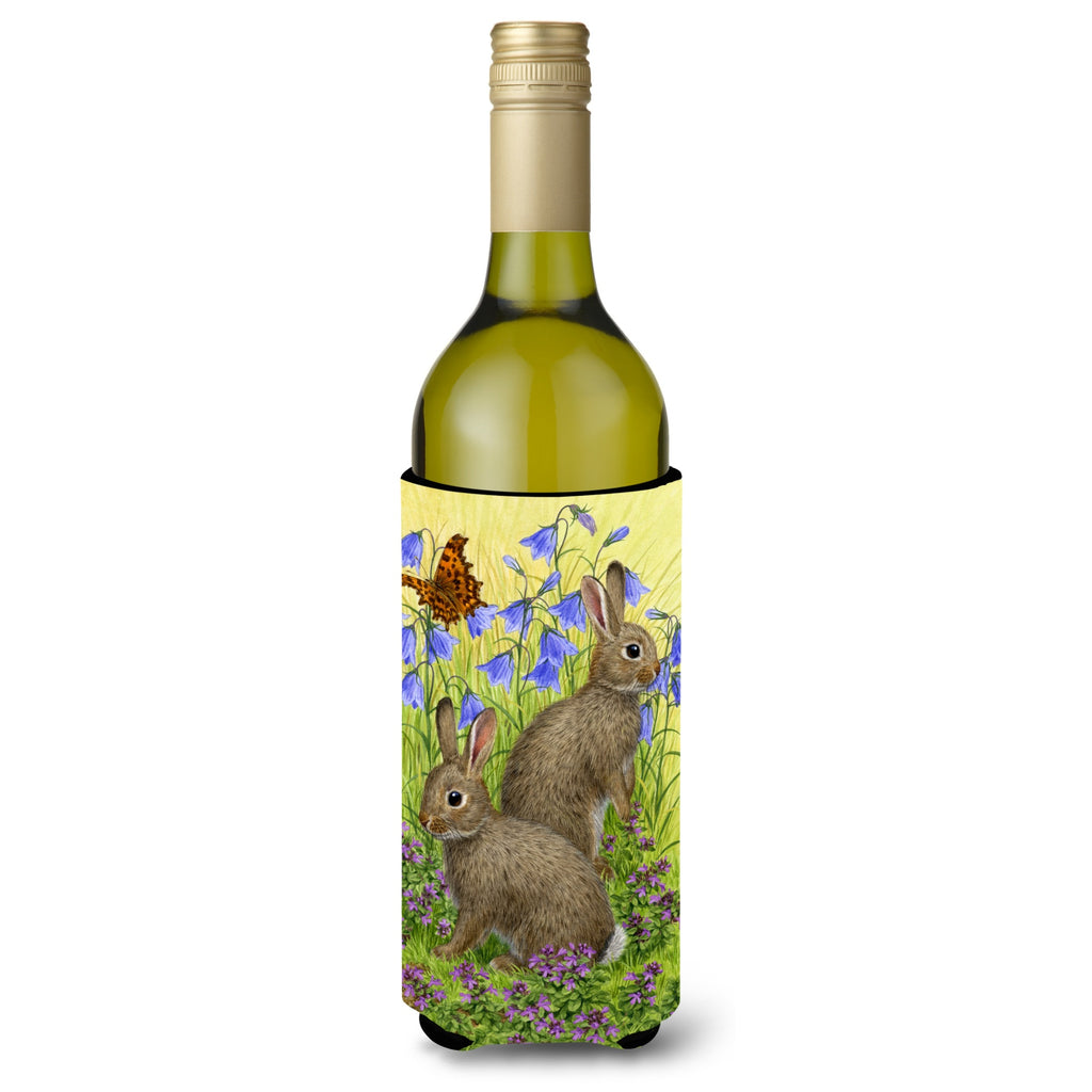 Caroline'S Treasures Leveret Bunny Rabbit Wine Bottle Koozie Hugger - Thumbnail 2