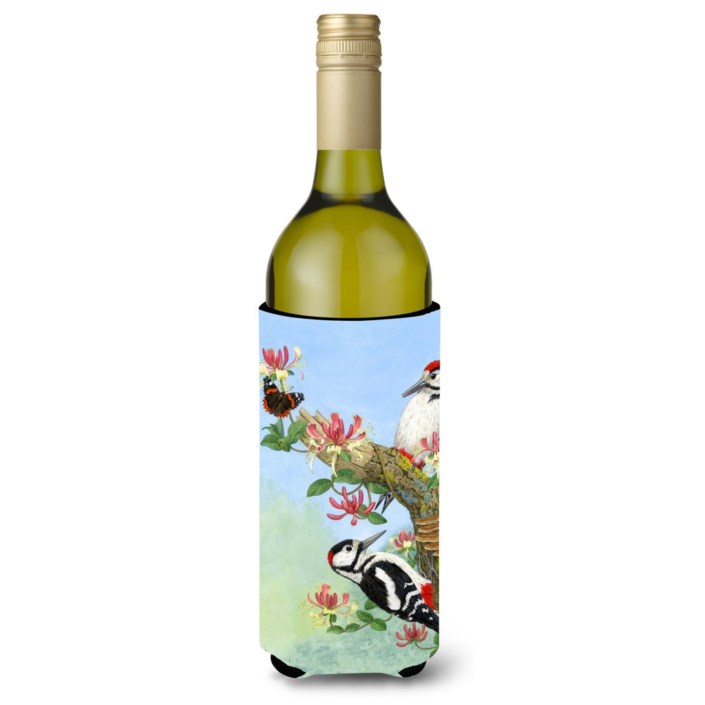 Woodpeckers Wine Bottle Koozie Hugger