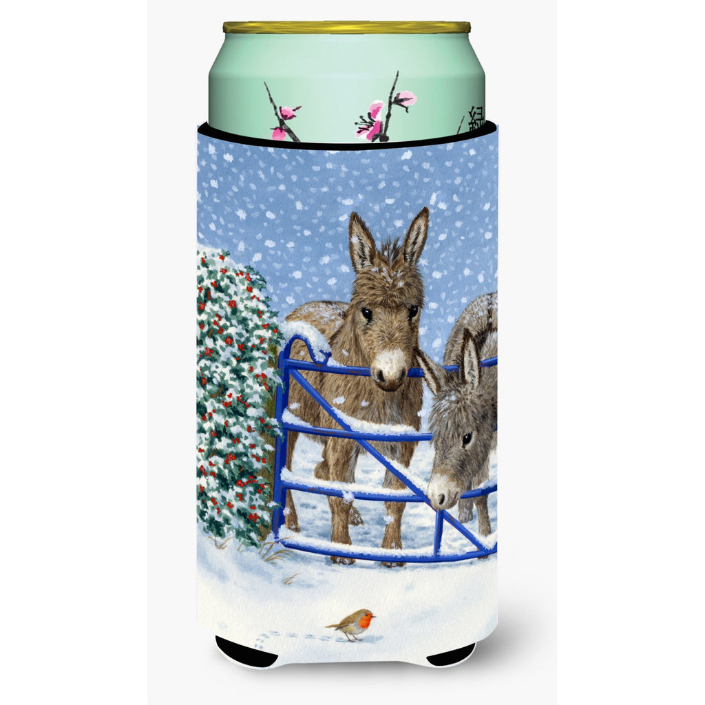 Caroline'S Treasures Donkeys And Robin Tall Boy Koozie Hugger