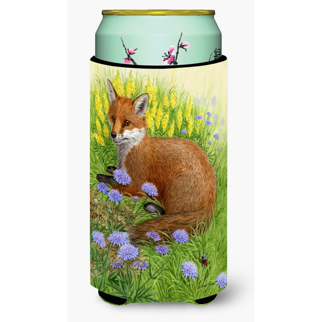 Caroline'S Treasures Fox Cubs Tall Boy Koozie Hugger