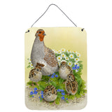 Caroline'S Treasures Partridge And Chicks Wall Or Door Hanging Prints Asa2162Ds1216, 16Hx12W, Multicolor