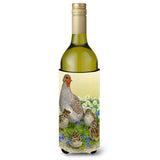 Caroline'S Treasures Partridge And Chicks Wine Bottle Koozie Hugger, 750 Ml, Multicolor