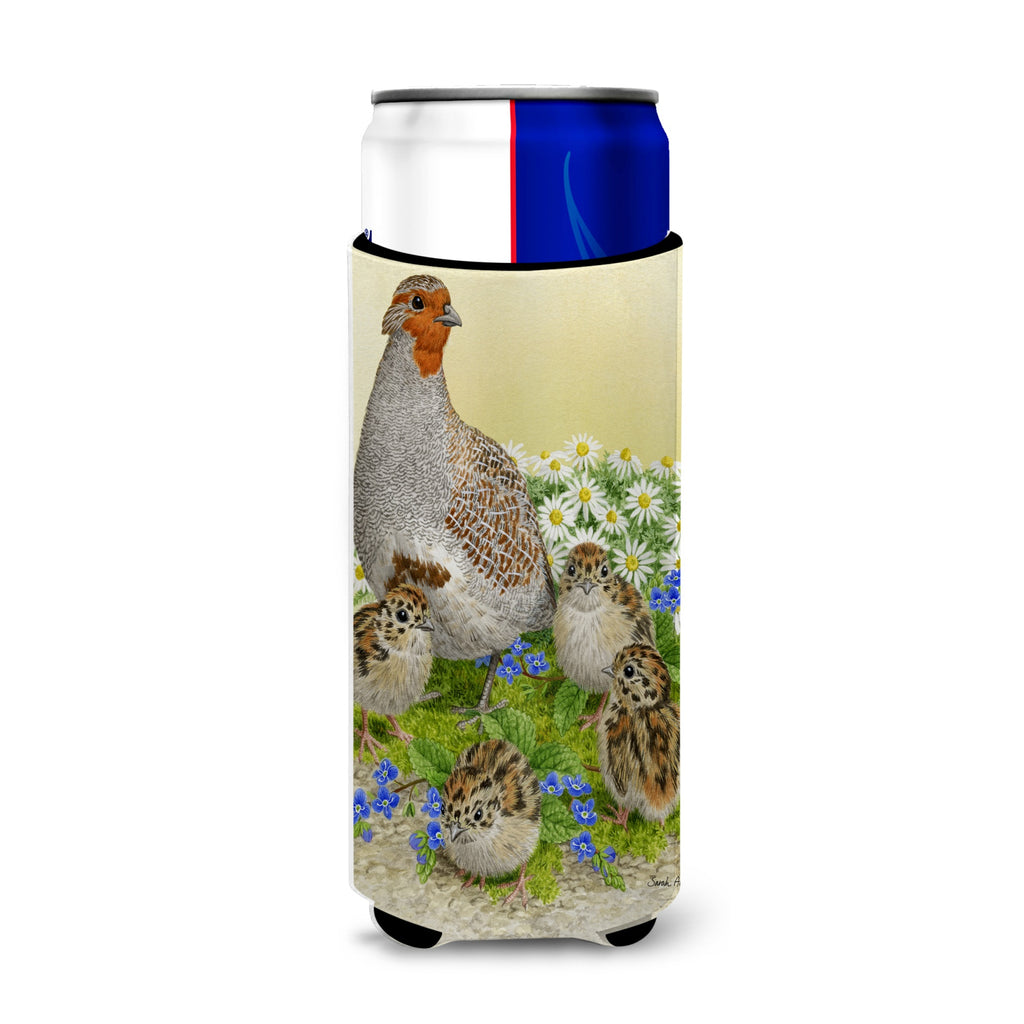 Caroline'S Treasures Partridge And Chicks Michelob Ultra Koozies For Slim Cans