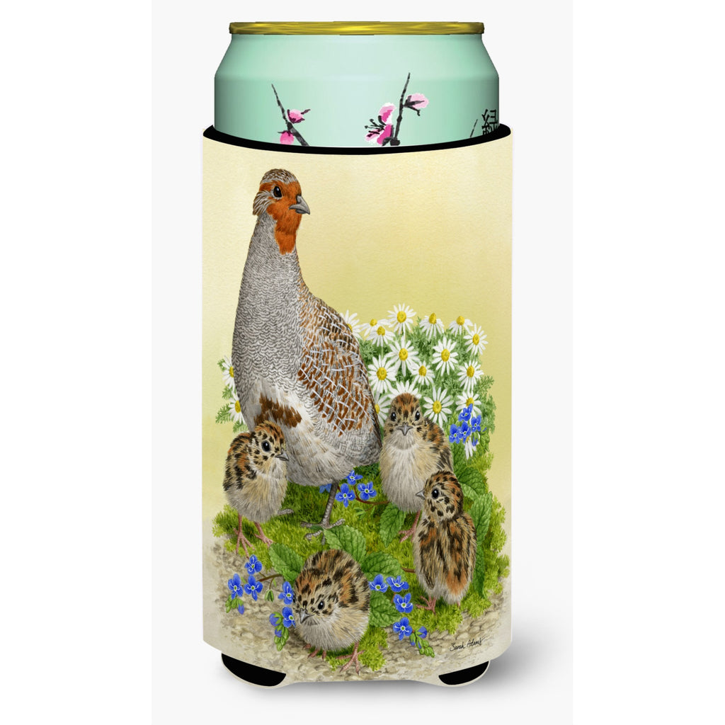 Caroline'S Treasures Partridge And Chicks Tall Boy Koozie Hugger