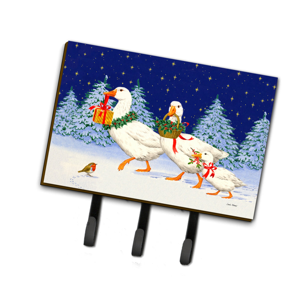 Caroline'S Treasures Three Geese And Gifts Leash Or Key Holder