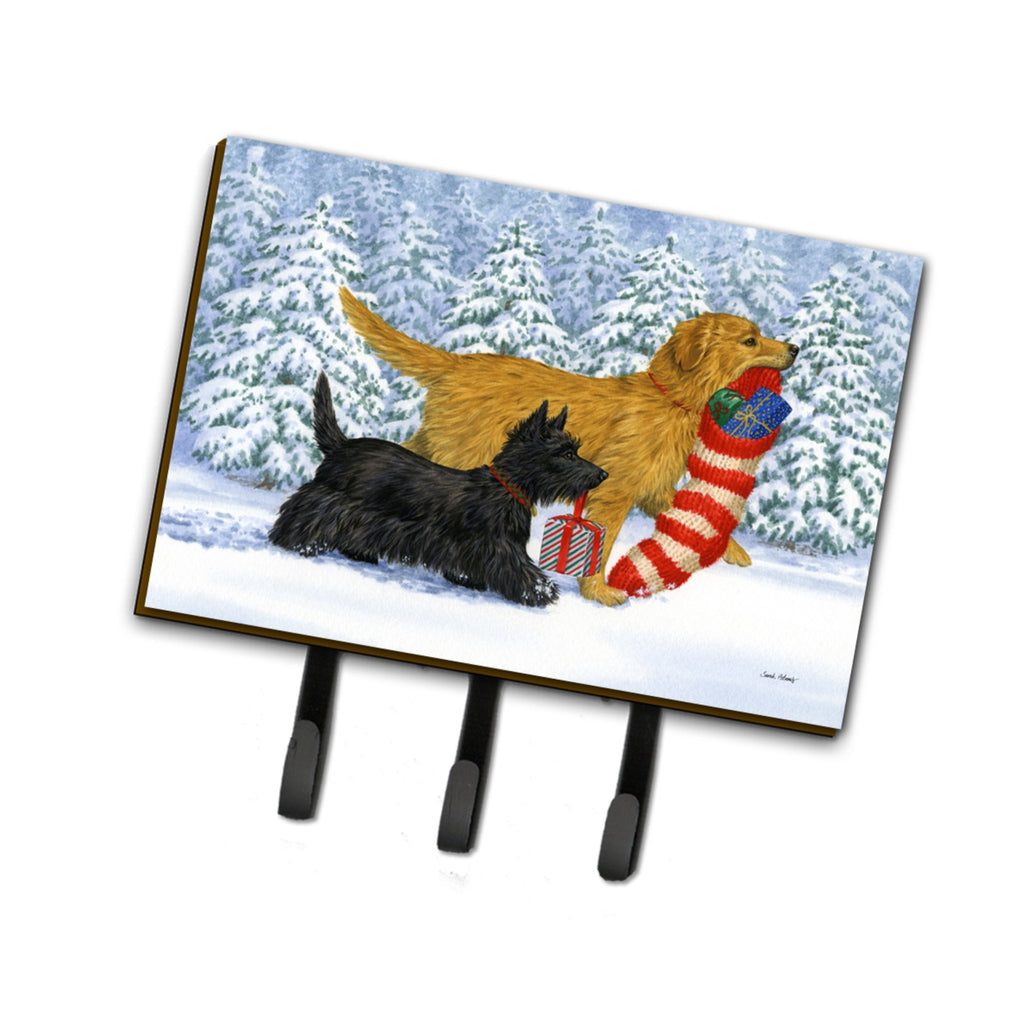 Caroline's Treasures Golden Retriever Keep Up There, Scottie! Leash or Key Holder