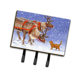 Caroline'S Treasures Asa2174Th68 Reindeer & Cat Leash Or Key Holder, Large, Multicolor