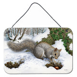 Caroline'S Treasures Grey Squirrel Wall Or Door Hanging Prints Asa2180Ds812, 8Hx12W, Multicolor