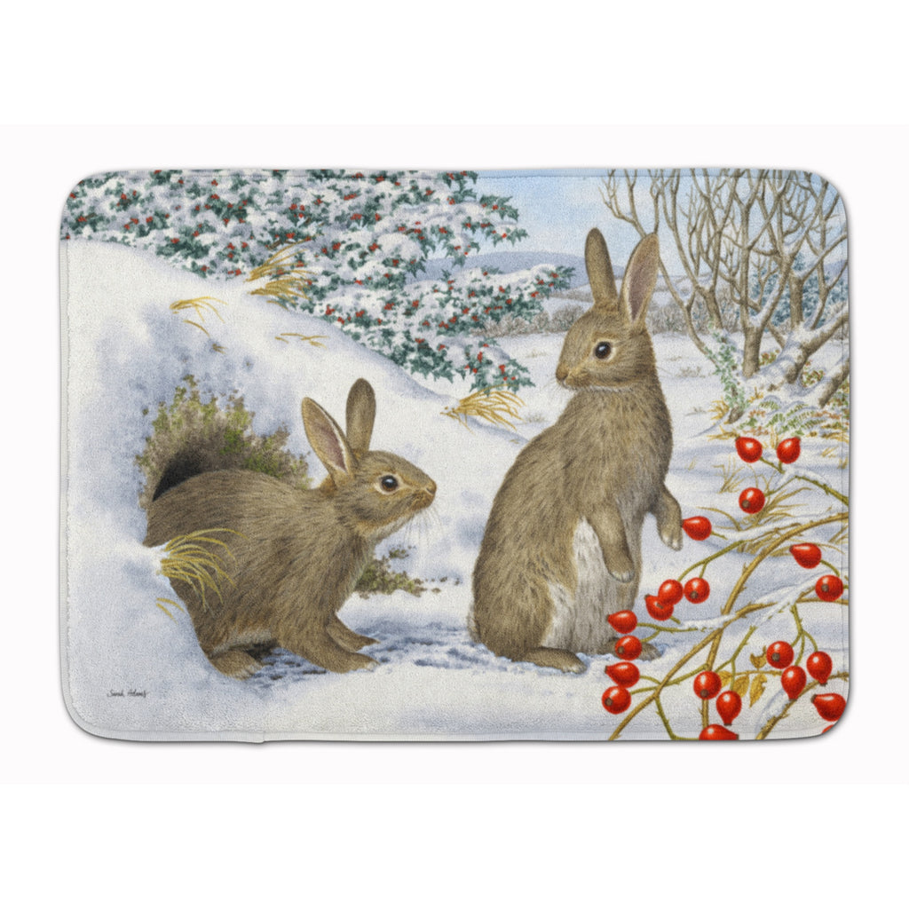Caroline'S Treasures Winter Rabbits Floor Mat
