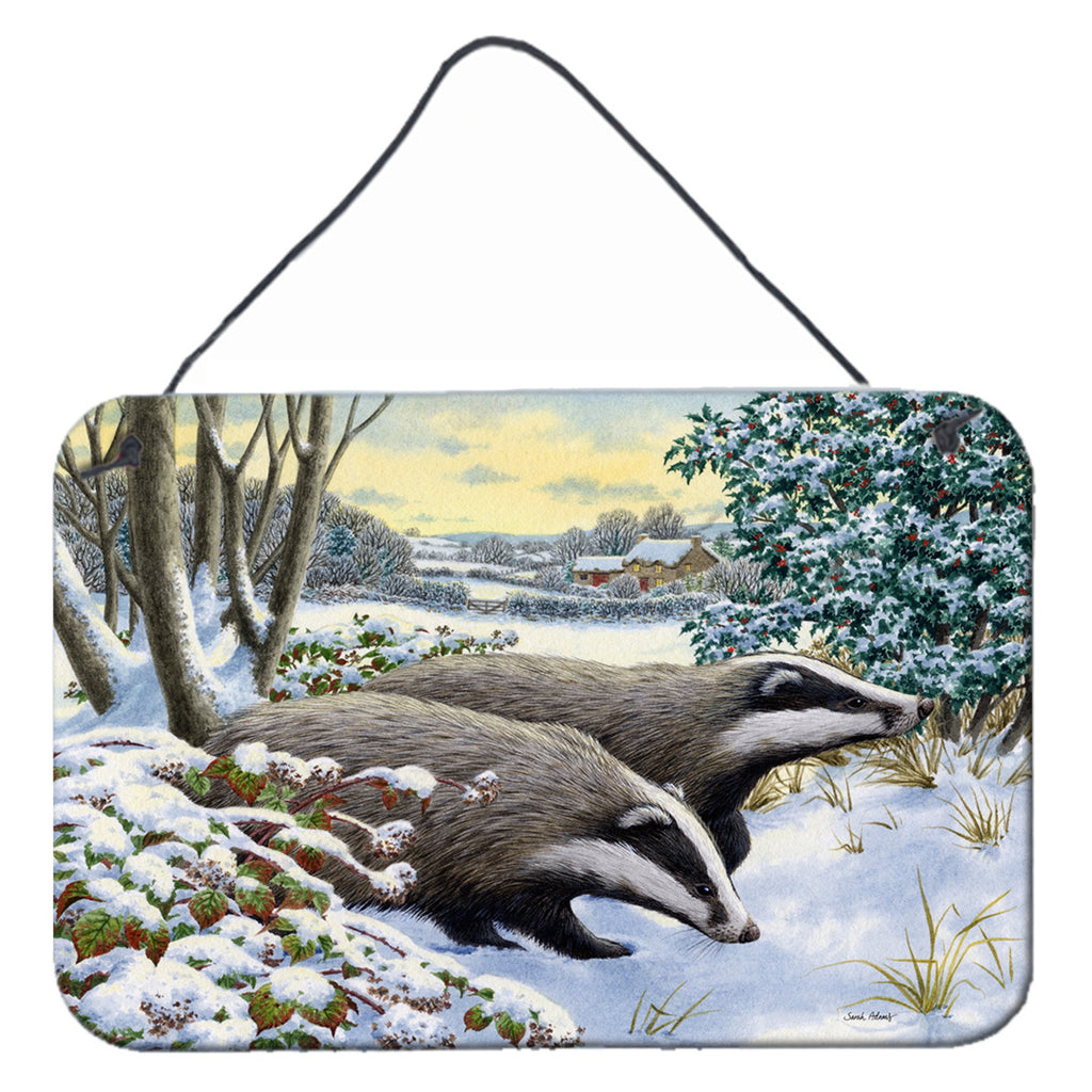 Caroline's Treasures Badgers Wall Or Door Hanging Prints - Thumbnail 3