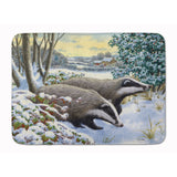 Caroline'S Treasures Winter Badgers Floor Mat, 19 X 27, Multicolor