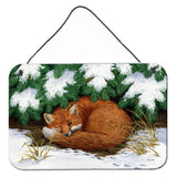 Caroline'S Treasures Naptime Fox Wall Or Door Hanging Prints Asa2185Ds812, 8Hx12W, Multicolor