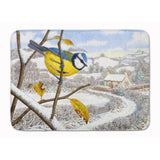 Caroline'S Treasures Winter Eurasian Blue Tit Floor Mat, 19 X 27, Multicolor