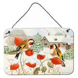 Caroline'S Treasures European Goldfinches Wall Or Door Hanging Prints Asa2189Ds812, 8Hx12W, Multicolor