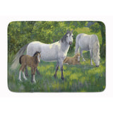 Caroline'S Treasures Group Of Horses Floor Mat, 19 X 27, Multicolor