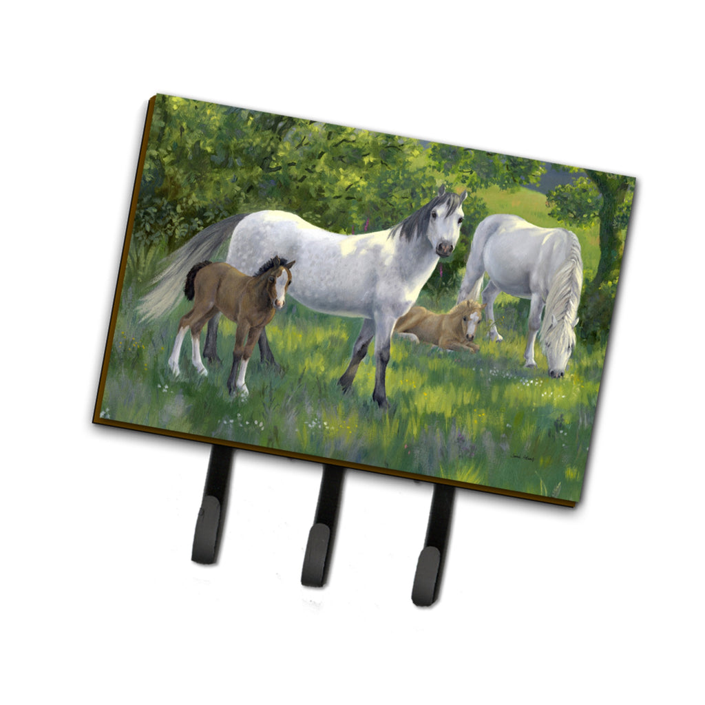 Caroline's Treasures Group Of Horses Leash Or Key Holder, Large