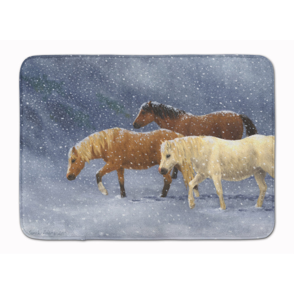 Seeking Shelter Horses Floor Mat