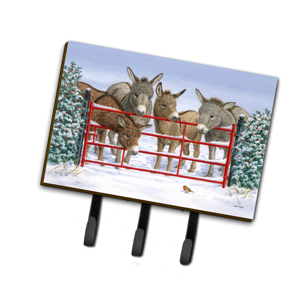 Caroline'S Treasures Donkeys And Robin Leash Or Key Holder