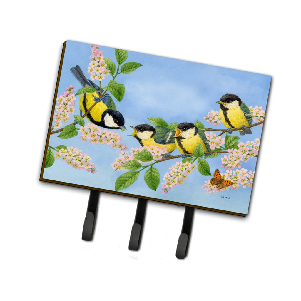Caroline'S Treasures Great Tit Family Of Birds Leash Or Key Holder, Large