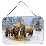 Caroline'S Treasures Shetland Ponies Wall Or Door Hanging Prints Asa2206Ds812, 8Hx12W, Multicolor