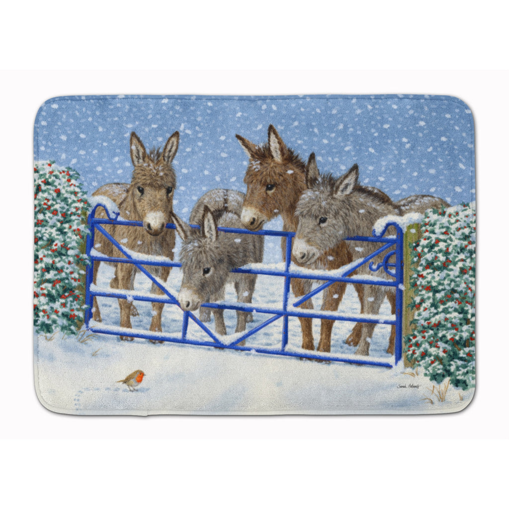 Caroline's Treasures Donkeys And Robin Floor Mat - Thumbnail 2