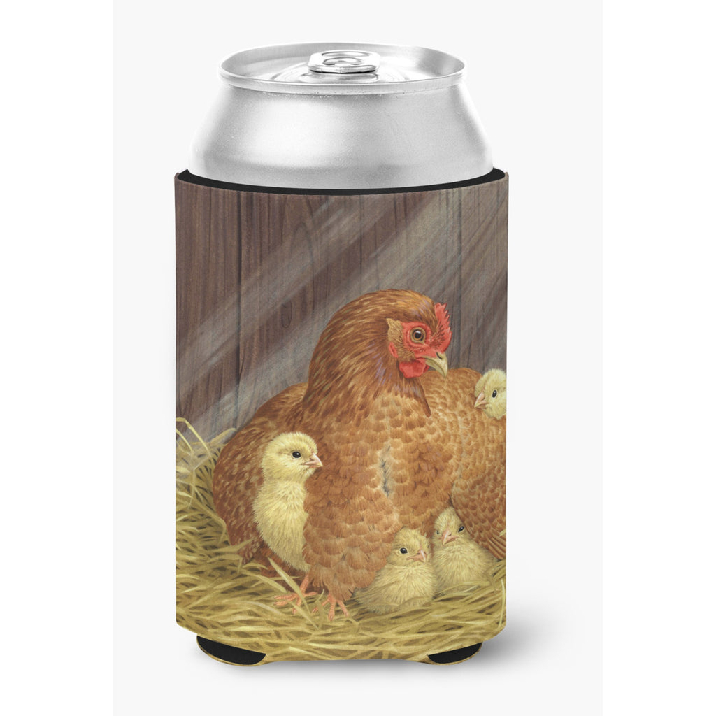 Caroline'S Treasures My Little Chickadees With Hen Chicken Wine Bottle Koozie Hugger - Thumbnail 3