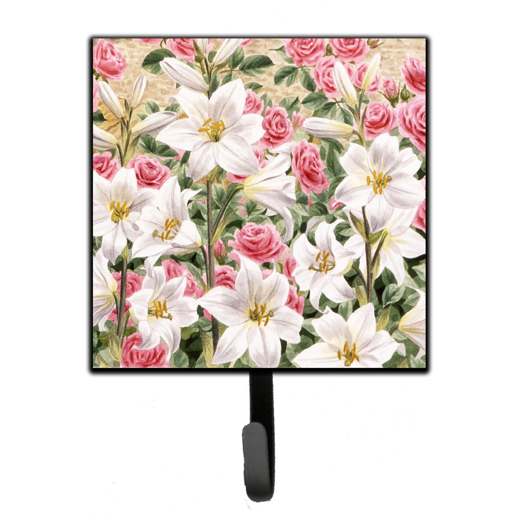 Caroline'S Treasures Lilies And Roses By Sarah Adams Leash Or Key Holder - Thumbnail 2