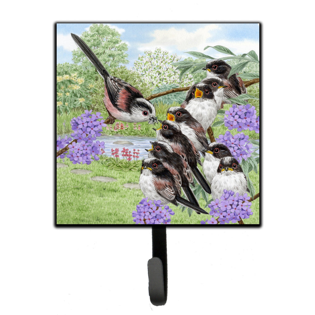 Long Tailed Tits By Sarah Adams Leash Or Key Holder