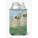 Caroline'S Treasures Asad0724Cc Owlets And Butterfly By Sarah Adams Can Or Bottle Hugger, Multicolor