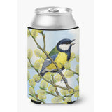 Caroline'S Treasures Asad0777Cc Eurasian Blue Tit By Sarah Adams Can Or Bottle Hugger, Multicolor