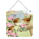 Caroline'S Treasures Wrens By Sarah Adams Wall Or Door Hanging Prints Asad183Ads66, 6Hx6W, Multicolor