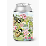Caroline'S Treasures Asad220Acc Coal Tits By Sarah Adams Can Or Bottle Hugger, Multicolor