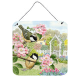 Caroline'S Treasures Coal Tits By Sarah Adams Wall Or Door Hanging Prints Asad220Ads66, 6Hx6W, Multicolor