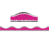 Magnetic Border, Magenta Scribble Chalk, 12