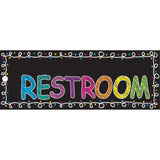Chalk Restroom Laminated 2-Sided Pass, 9 x 3.5
