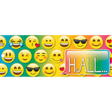 Emoji Hall Laminated 2-Sided Pass, 9 x 3.5