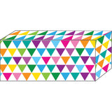 Block Magnets, Heavy Strength, 1-7/8 x 7/8 x 3/8, Colorful Triangles, Pack of 5