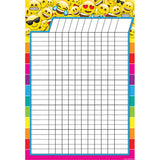 Smart Poly Emoji Incentive Chart, Dry-Erase Surface, 13 x 19