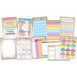 Smart Poly Confetti Classroom Charts, 13 x 19, Set of 11
