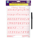 DNealian Manuscript Write-On/Wipe-Off Board, 9 x 12