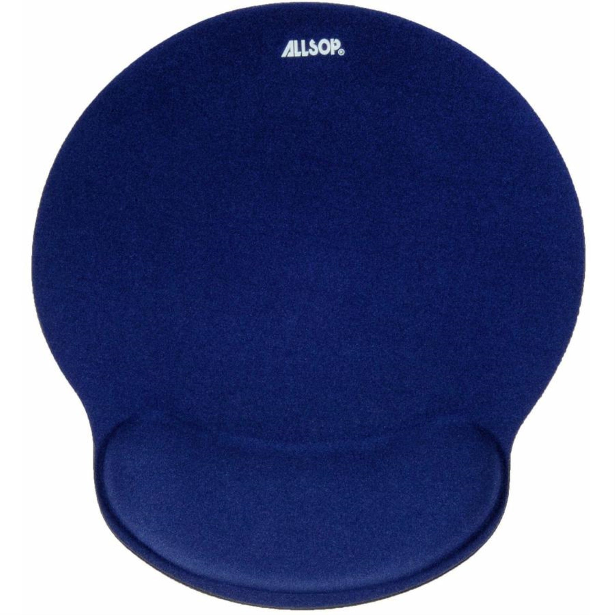 Allsop Comfortfoam Memory Foam Mouse Pad With Wrist Rest - 1 X 9 X 10 Dimension - Blue - Memory Foam - Stress Resistant - 1 Pack