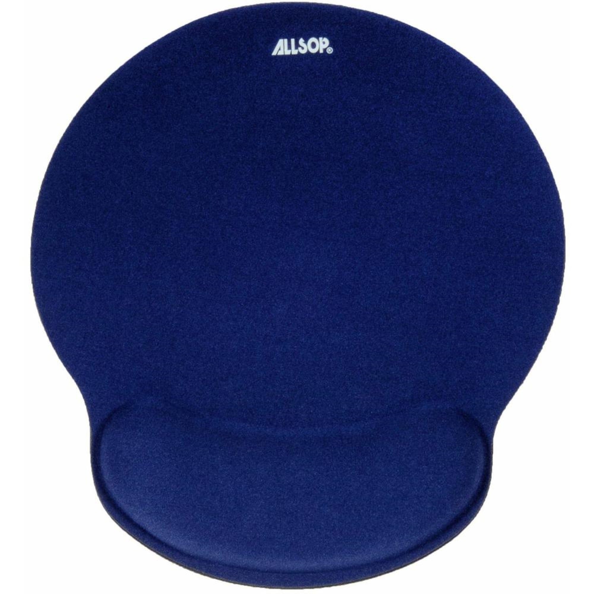 Allsop Comfortfoam Memory Foam Mouse Pad With Wrist Rest - 1 X 9 X 10 Dimension - Blue - Memory Foam - Stress Resistant - 1 Pack