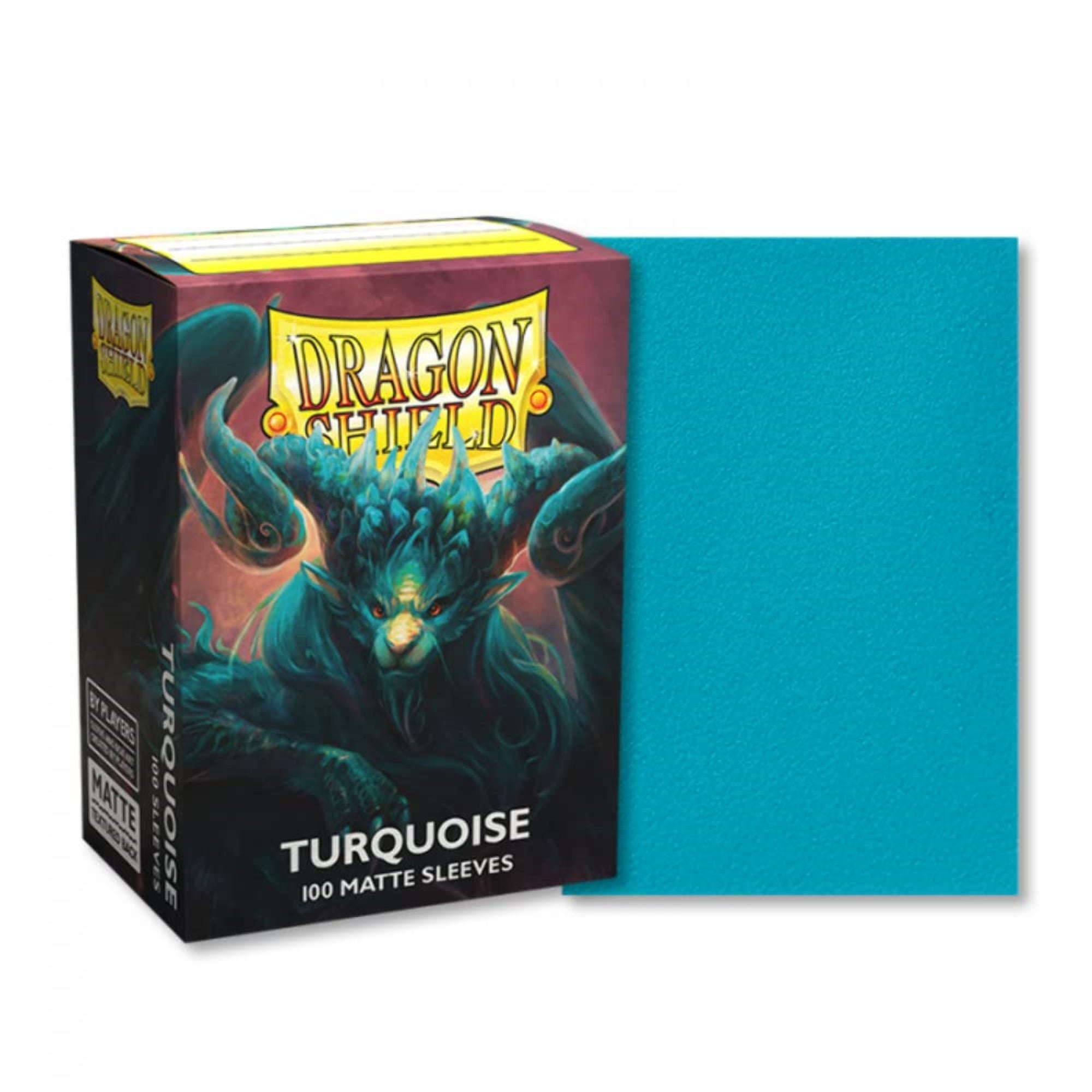 Dragon Shield Sleeves - Matte Turquoise Atebeck 100 Ct - Card Sleeves - Smooth & Tough - Compatible With Pokmon, Magic The Gathe