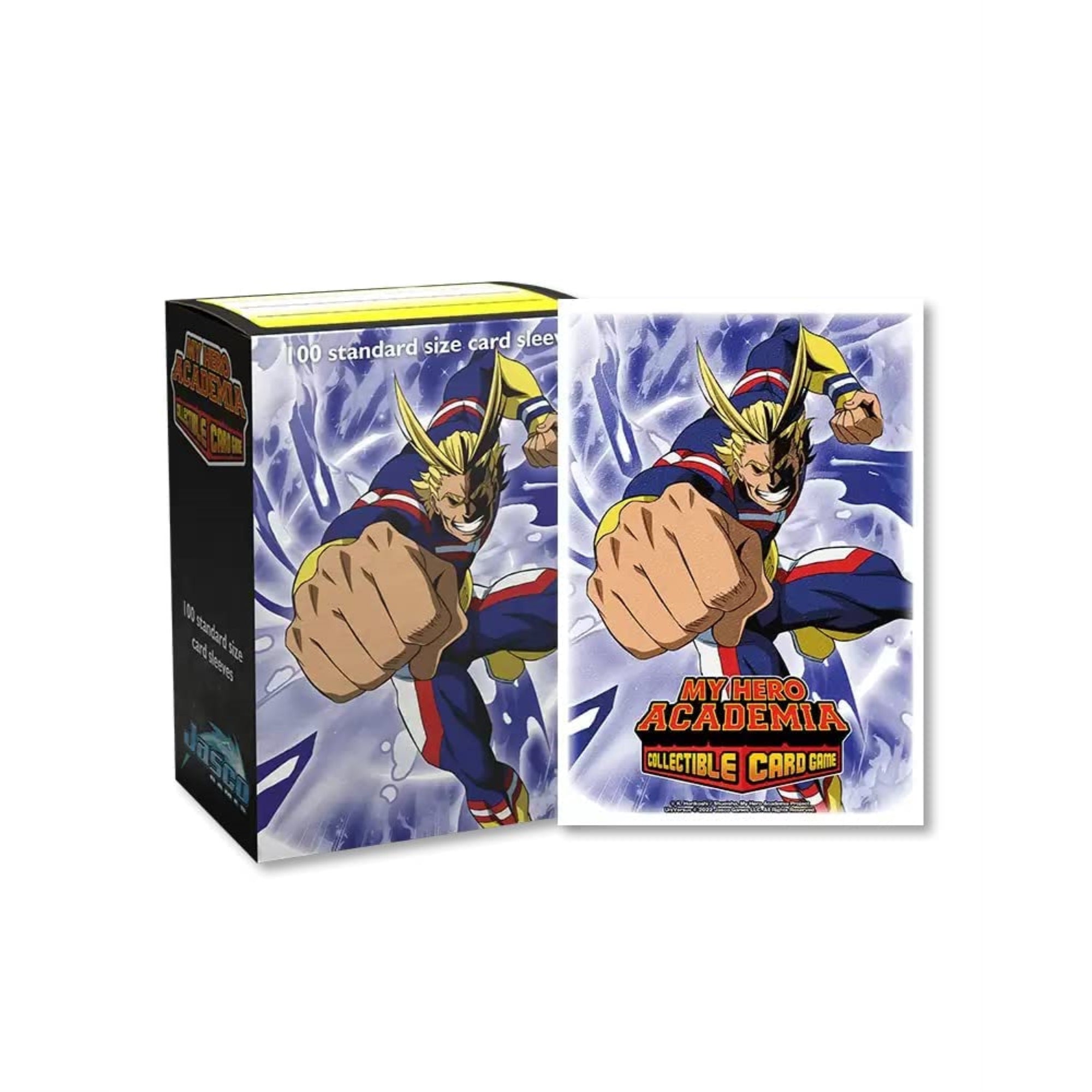 Arcane Tinmen Dragon Shield Sleeves - Matte Art: My Hero Academia: All Might Punch 100 Ct - Mtg Card Sleeves - Compatible With P