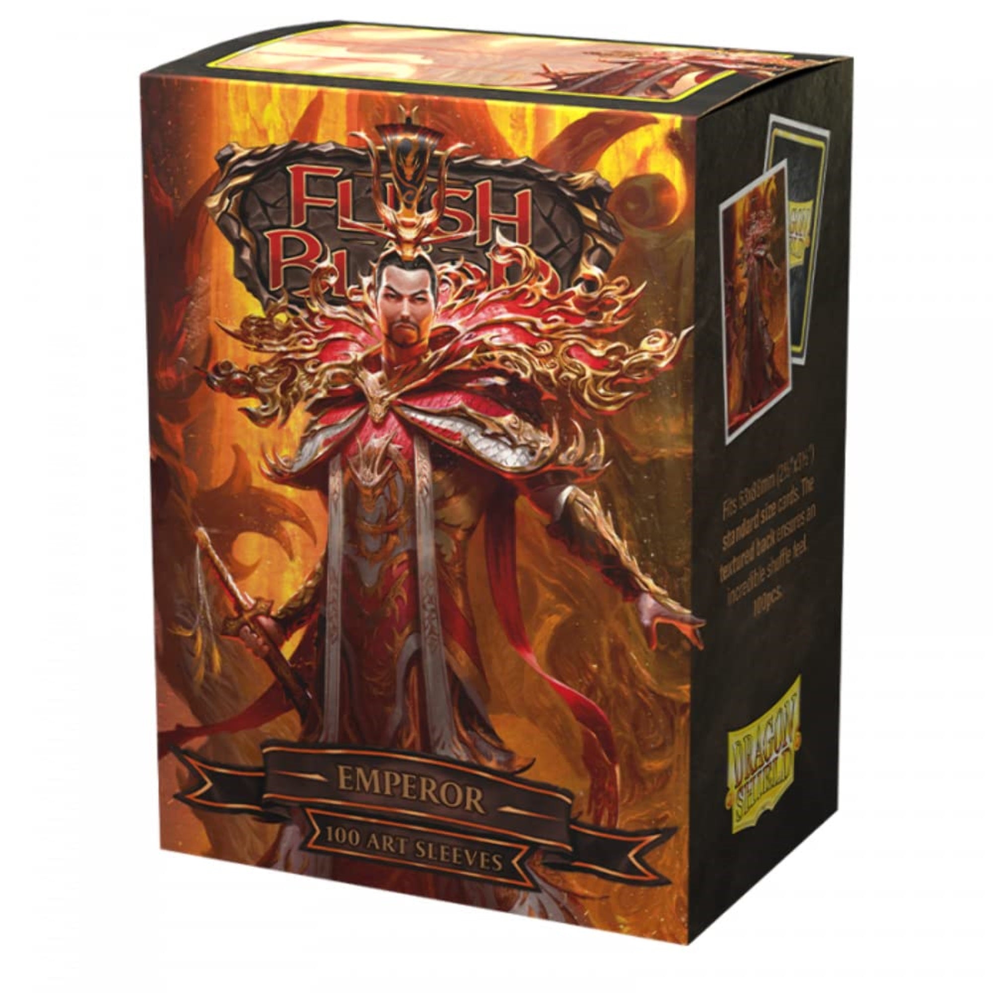 Dragon Shield Sleeves - Limited Edition Matte Art: Flesh And Blood: Emperor 100 Ct - Mtg Card Sleeves Are Smooth & Tough - Compa