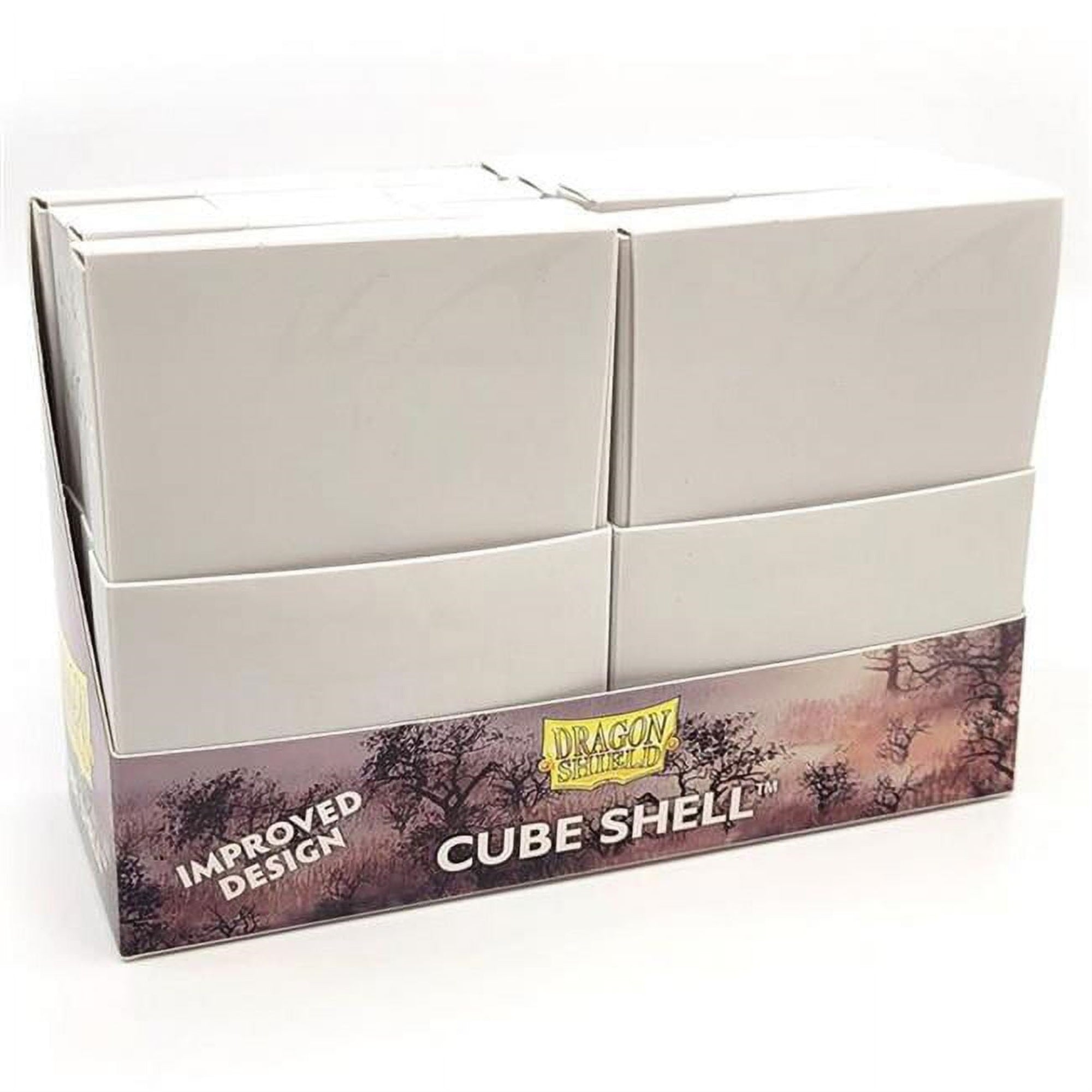 Dragon Shield Cube Shell Ashen White - 8 Units - Durable And Sturdy Tcg, Ocg Card Storage - Card Deck Box - Compatible With Poke